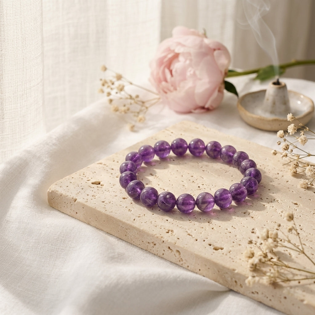 Bracelet Améthyste Foncée