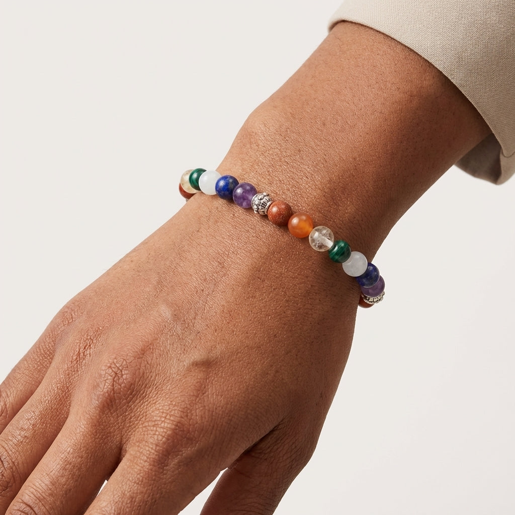 Bracelet 7 Chakras Alterné