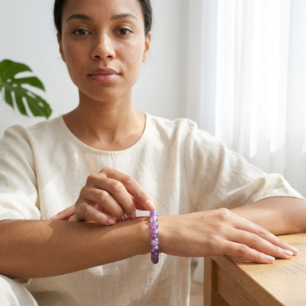Bracelet Améthyste Clair