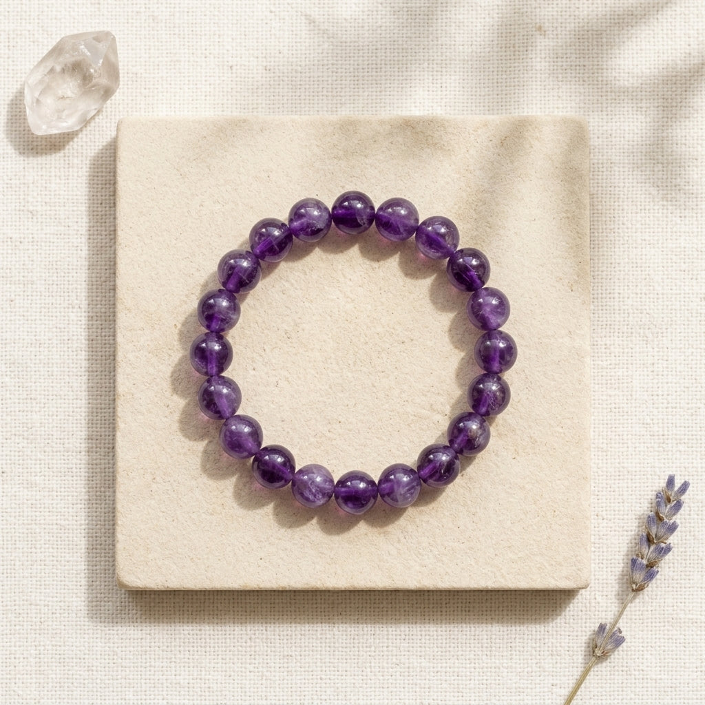 Bracelet Améthyste Foncée