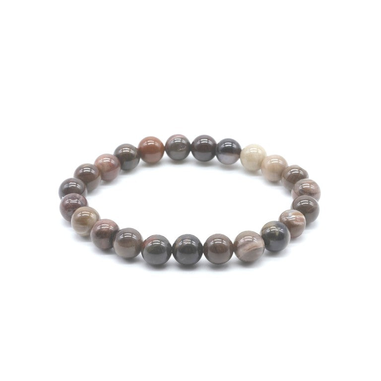 Bracelet Agate Fossile