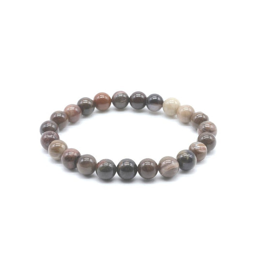 Bracelet Agate Fossile