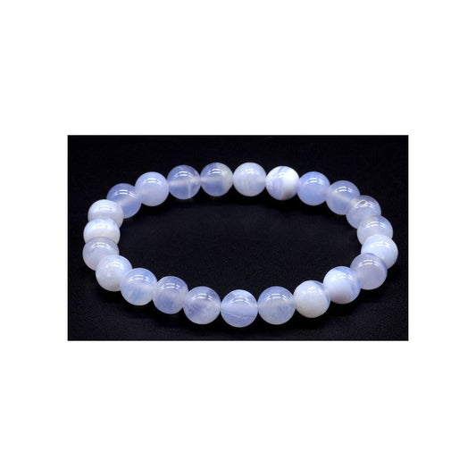 Bracelet Calcédoine Bleue 'AA'
