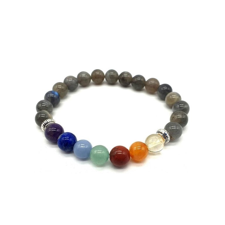 Bracelet Labradorite & 7 Chakras