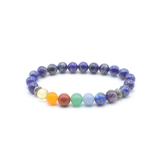 Bracelet Lapis Lazuli & 7 Chakras