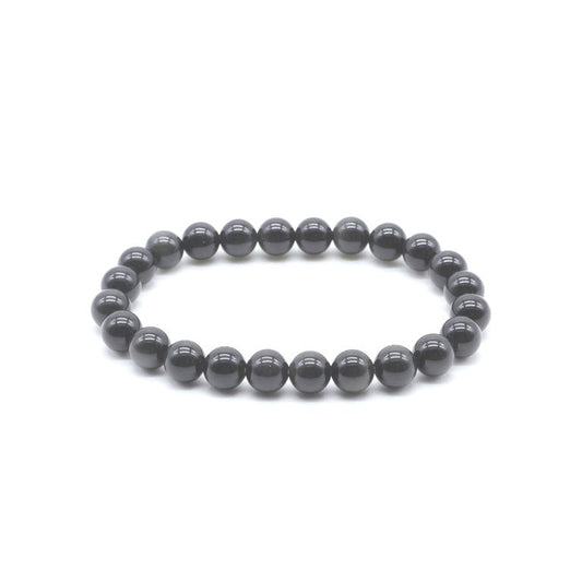Bracelet Obsidienne Dorée