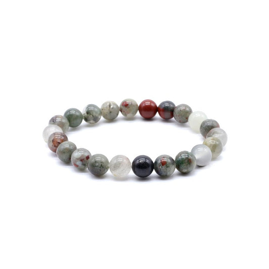 Bracelet Jaspe Héliotrope Africaine